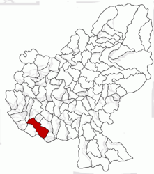 Location in Mureș County