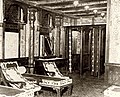 One of the few photographs of Titanic's cool room inside the Turkish Baths