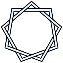 9-2 star polygon interlaced.svg