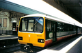 A Valley Lines Class 143 at Cardiff Central in 2000