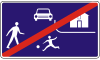 End of living street