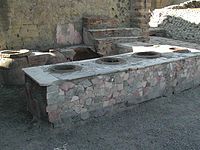 A Roman thermopolium in Pompeii