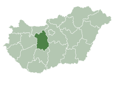 Location of Fejér County