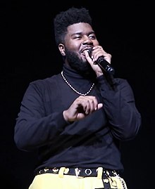 Khalid performing in 2018