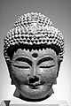 Head of Buddha, 10th–11th c. Cast iron, h. 37.4 cm. National Museum of Korea.