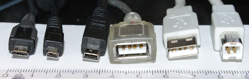 File:Usb connectors.JPG