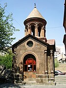 The belfry of Surb Zoravor church in Yerevan, Armenia (1693)