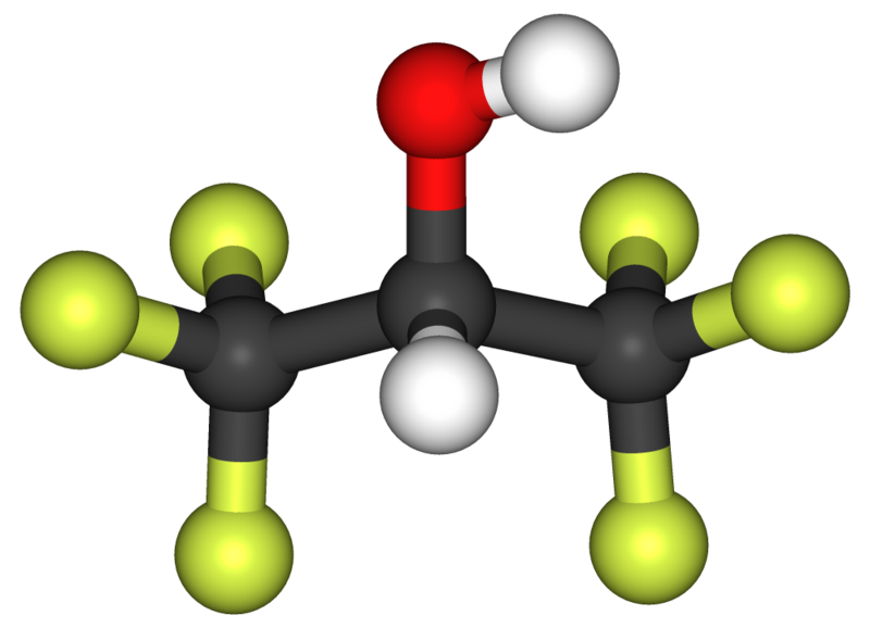 Archivo:Hexafluoroisopropanol 3D.png