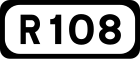 R108 road shield}}