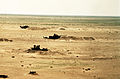 Destroyed Iraqi T-72 tanks in Southern Iraq.