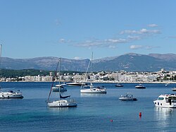 Juan-les-Pins seen from the Cap d'Antibes