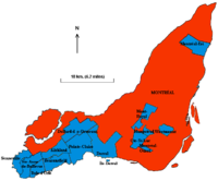 City of Montreal and enclave municipalities