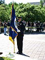 Drill and Ceremony Team Posting the colors