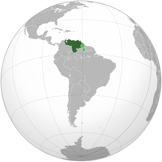 File:Venezuela (orthographic projection).svg