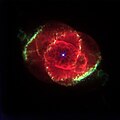 The Cat's Eye Nebula (June 28, 1995;[44] July 4, 1996;[45] August 2, 1997;[46] November 1, 1998;[47] October 31, 1999;[48] March 24, 2002;[49] November 12, 2006;[50] December 27, 2009;[51] August 26, 2012;[52] July 3, 2016[53])