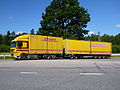 Netherlands DAF XF 6x2, dolly and semi-trailer