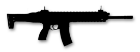 HK 433 with raised iron sight line