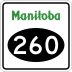 Provincial Road 260 marker