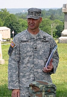 Colonel Mastriano at Gettysburg Battlefield, Pennsylvania in 2014