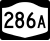 New York State Route 286A marker