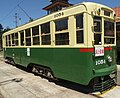 Nagasaki Bogie Saloon 1054 at a tram museum