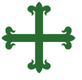 Cruz de la Orden de Avis tanbien de color verde era la insignis de los Coïmbra de Portugal.