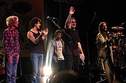 Transatlantic live in Stuttgart in 2010: Roine Stolt, Daniel Gildenlöw, Pete Trewavas, Neal Morse, Mike Portnoy.