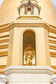 Statue of King Rama IV in a niche at Wat Bowonniwet