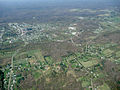 Aerial looking north