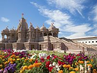 North Indian style BAPS Shri Swaminarayan Mandir in Chino Hills