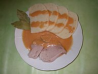 Pork with milano sauce and yeast dumplings