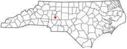 Location of Granite Quarry, North Carolina