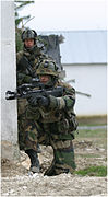 French infantry training