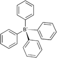 Tetraphenylborate is less lipophilic than the perfluorinated derivative, but widely used as a precipitating agent.