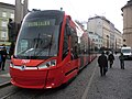 Škoda 30 T, one of the vehicles to be used on a fast tram track to Petržalka