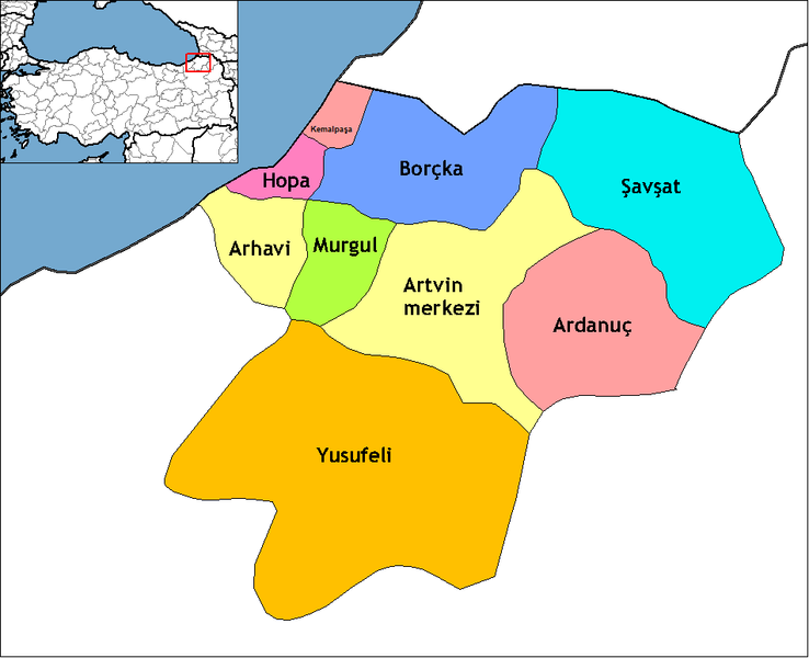 File:Artvin districts.png