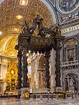 El Baldaquino de Bernini en la Basílica de San Pedro, inspirado en las columnas originales, 1623-1634