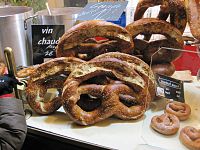 French Pretzels in Colmar, Alsace.