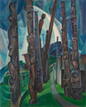 1928 Emily Carr painting, Kitwancool