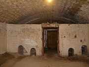 A room inside of the fort