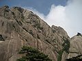 Huangshan rock face