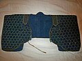 Japanese (samurai) Edo period kikko manchira. an armoured vest "manchira" with small hexagon iron plates "kikko" hidden between layers of cloth.