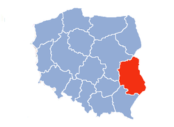 Location within Poland