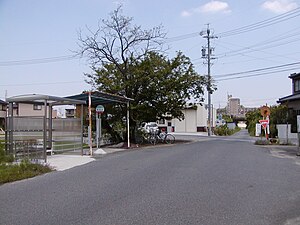 西若松公車站和公車專用道路（2010年）