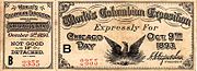 Ticket for Chicago Day