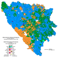 Ethnic structure of Bosnia and Herzegovina by settlements 1981