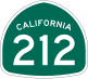 State Route 212 marker