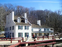 Great Falls Tavern on the C&O canal in Potomac, Maryland