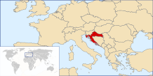 Location on the European map