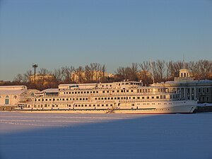 Теплоход Сергей Абрамов в январе 2010 г.